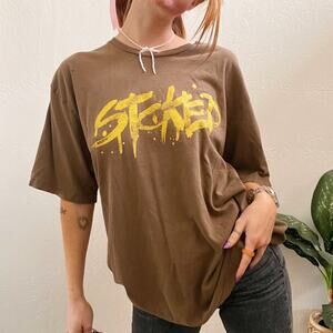 Vintage Y2K Stoked No Boundaries Graphic Tee